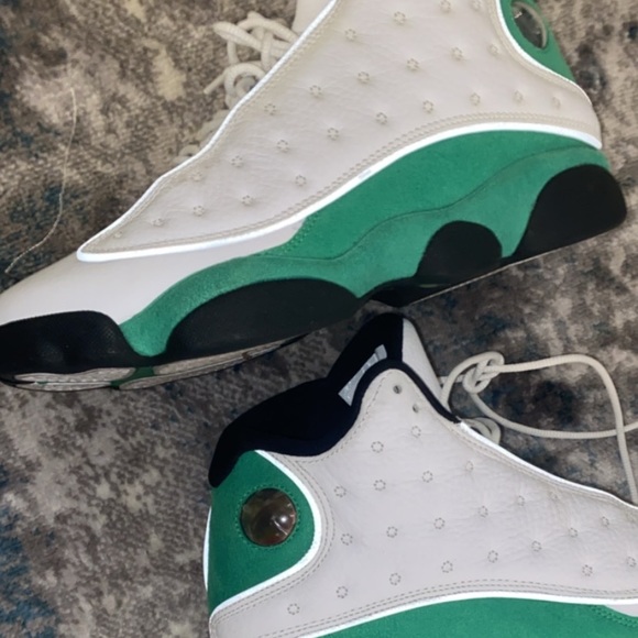 Men Air Jordan 13s Lucky Green - Picture 4 of 5